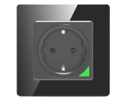 Gniazdo Smart Plug Avatto Inteligentne gniazdo ścienne WiFi TUYA (czarne)